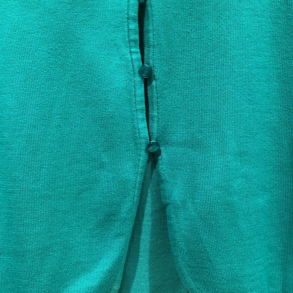 BOHO Bob Mackie Turquoise Green Top Size Small NWT - Picture 5 of 8